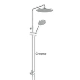 GLIDE RainBoost Twin Rail Shower In Chrome - Matte Black - Brushed Brass - Brushed Nickel - Gunmetal